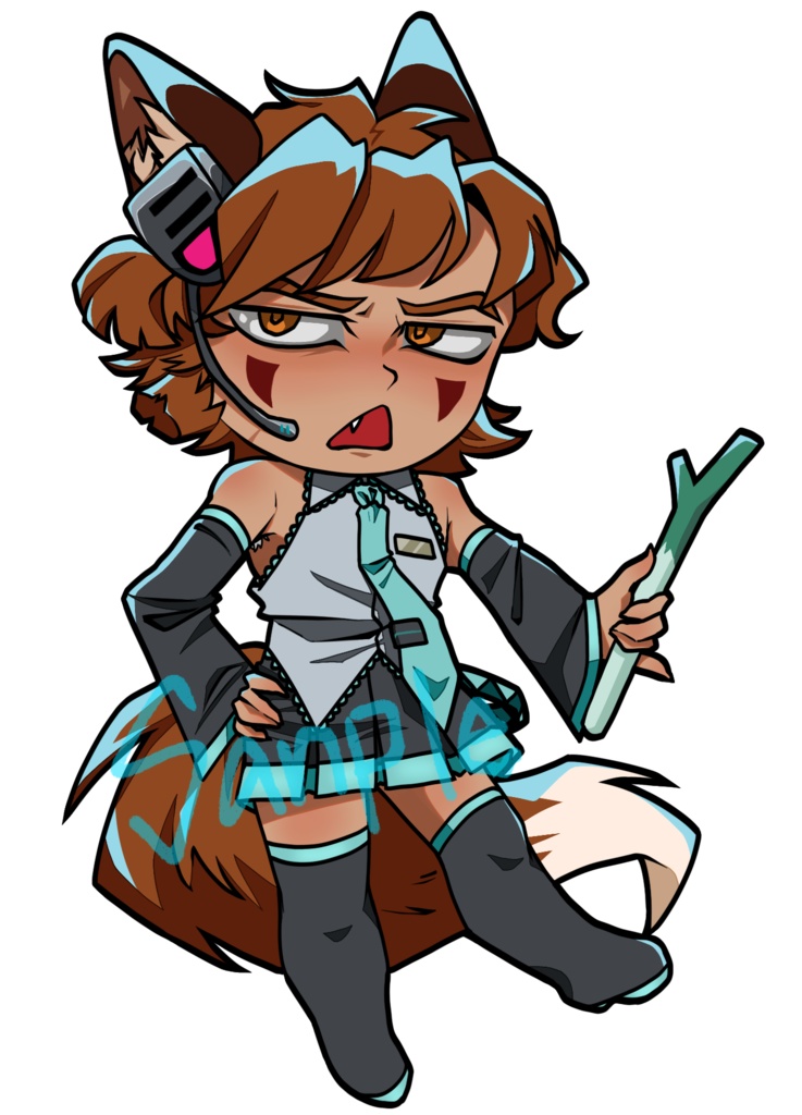 MikuRen (aurora acrylic keychain)