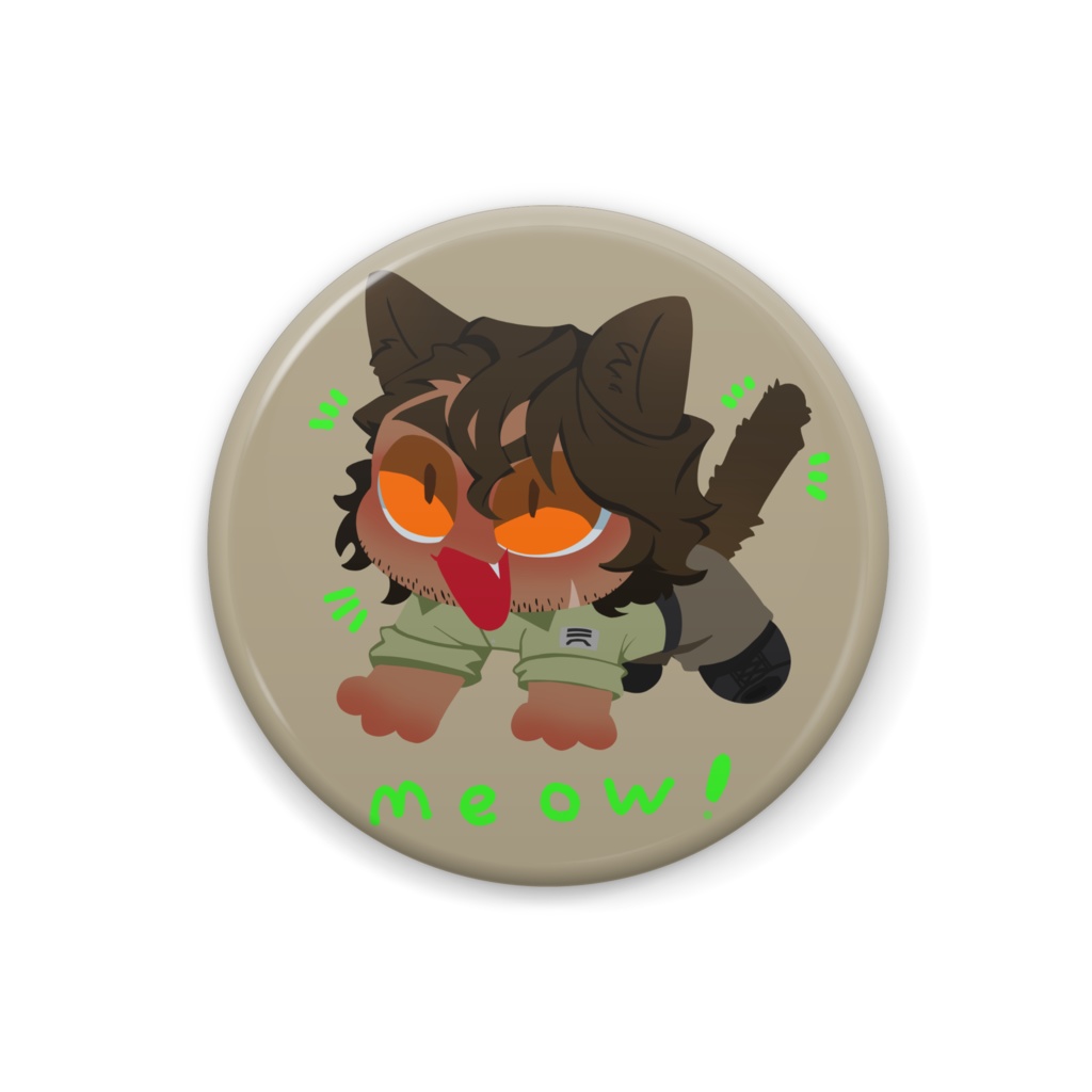 meow!! (Button badge)