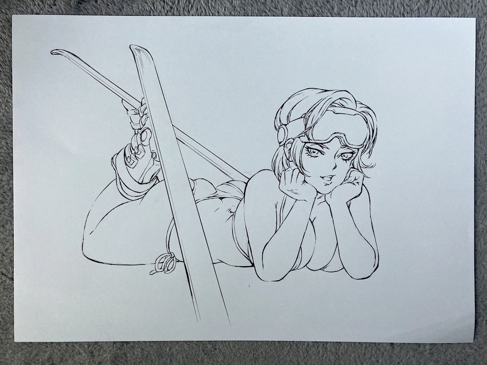 FANBOX　トップ絵イラスト原画