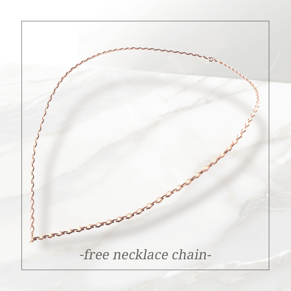 【Free】necklace chain ＋ moon and star necklace