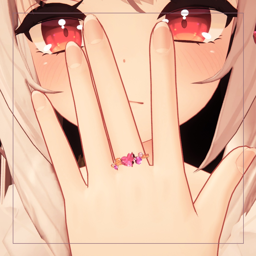 【Free】ハートの指輪 ❥Sparkle heart ring