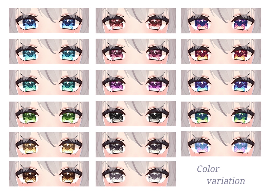 【舞夜用】Water crystal Eye & Make up Texture