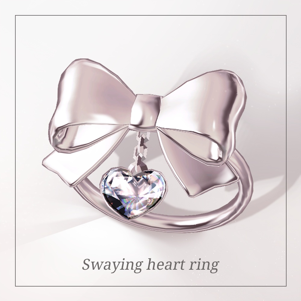 揺れるハートのリング ❥Swaying heart ring＋α