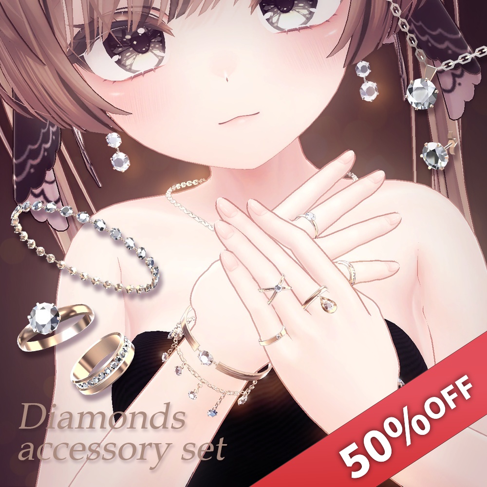 【50％OFFセール】Diamonds accessory set