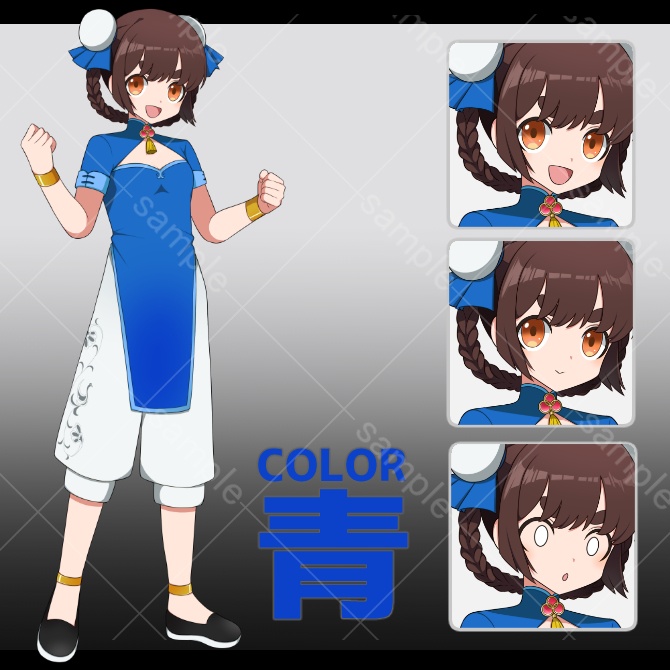 立ち絵素材_02【チャイナ服(中華風)】