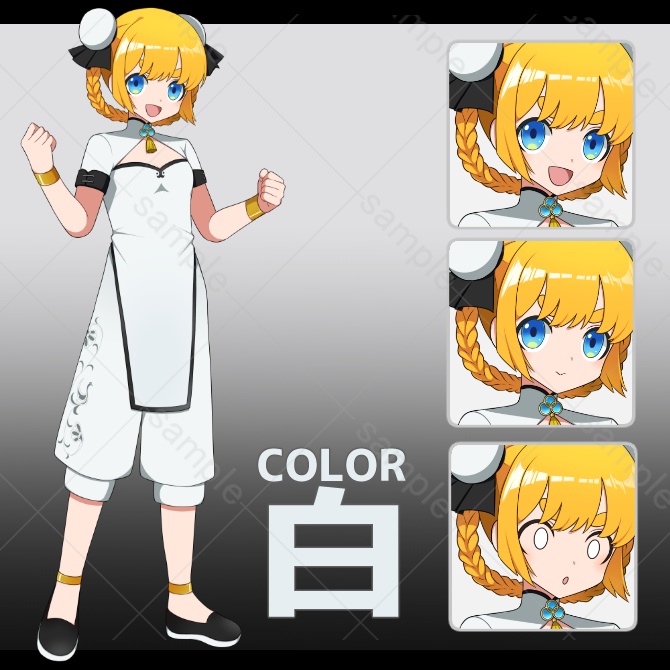 立ち絵素材_02【チャイナ服(中華風)】