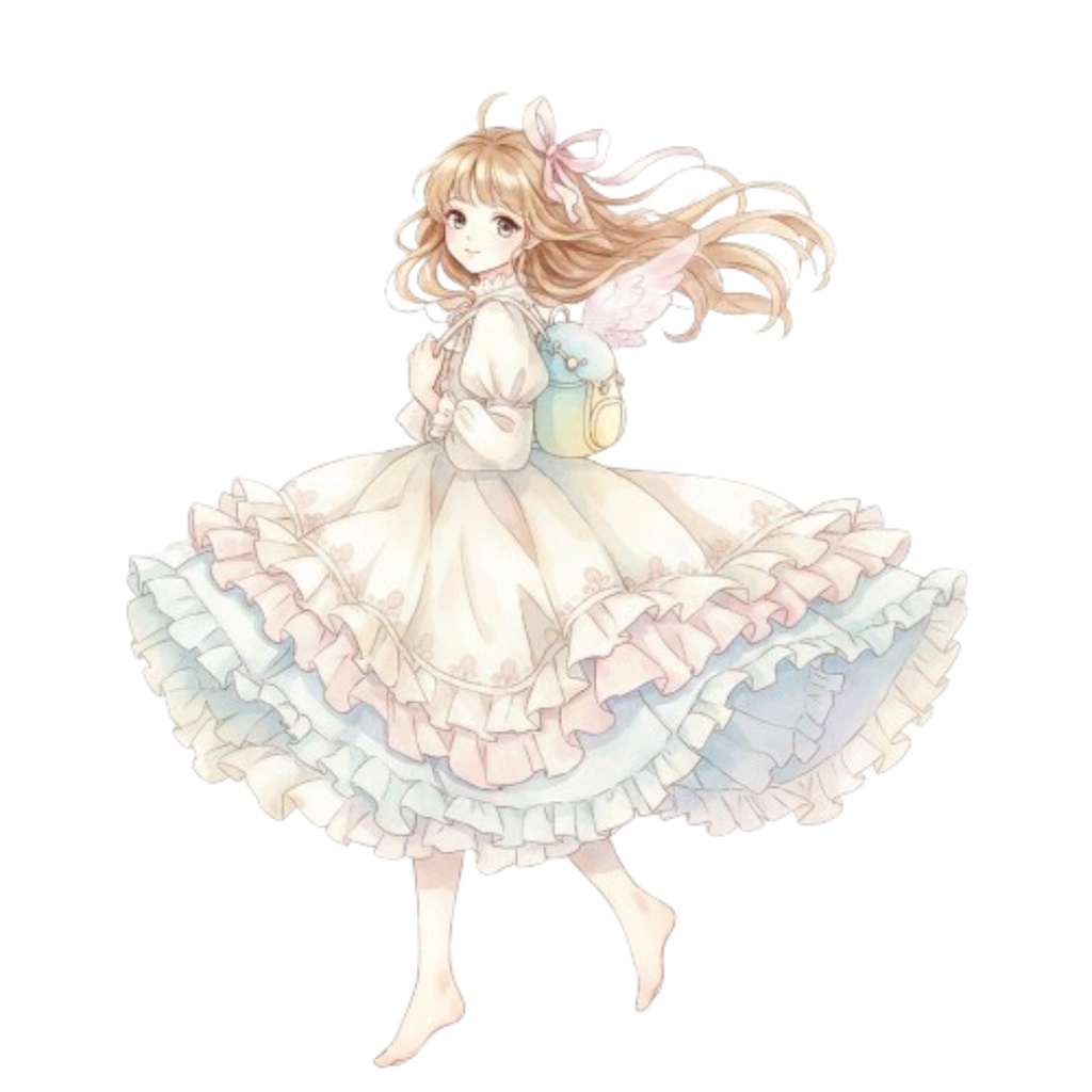 【素材集】水彩のアンティークガーリー素材コレクション