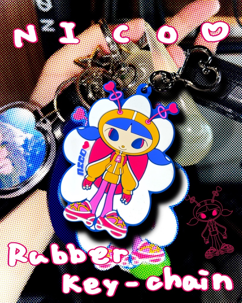 NICO♡ラバーキーホルダー
