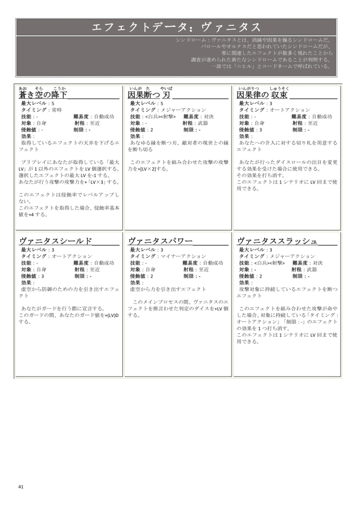 【ダブルクロス:オリジナルシンドローム】ダブルクロス非公式ルールブック トリプルコードⅣ 【SPLL:E113247】