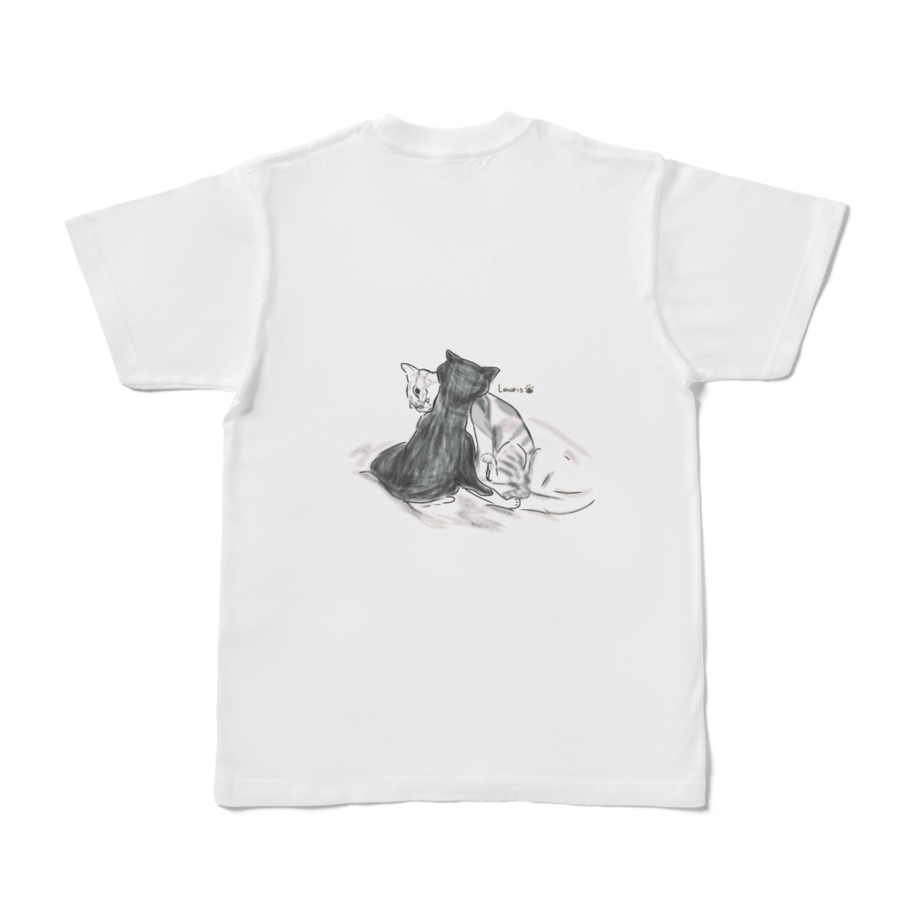bell&mike ねこ sketch Tシャツ