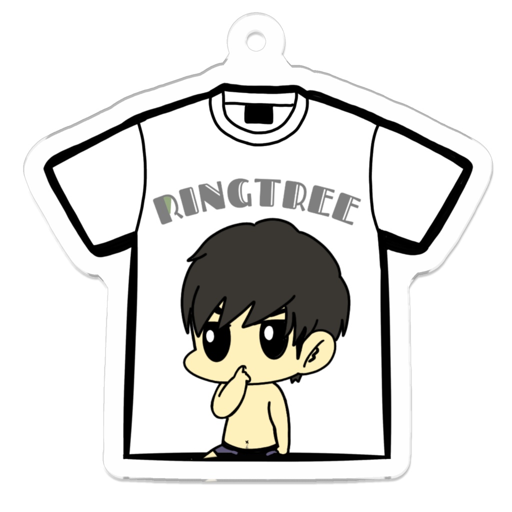 RINGT✗✗E　Ｔシャツ型キーホルダー