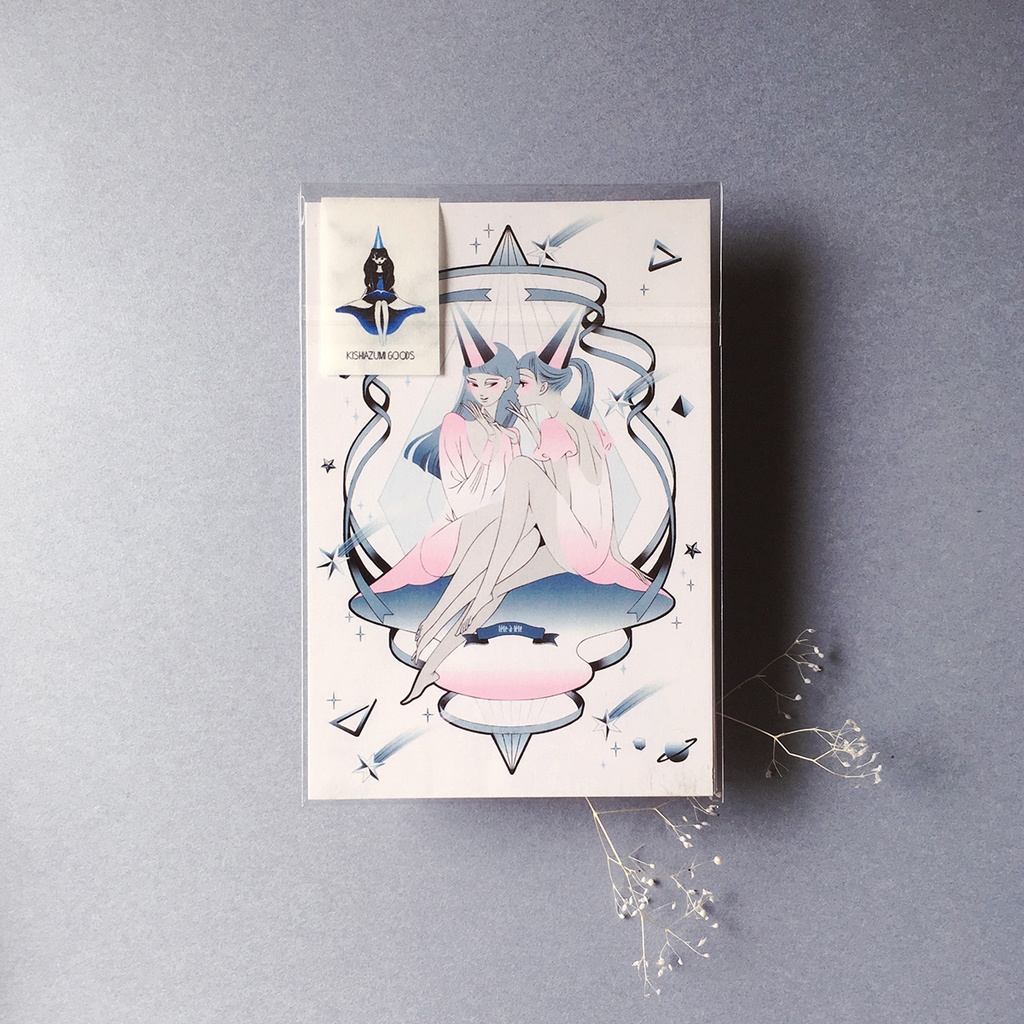 ポストカード✧tête-à-tête✧3色入り