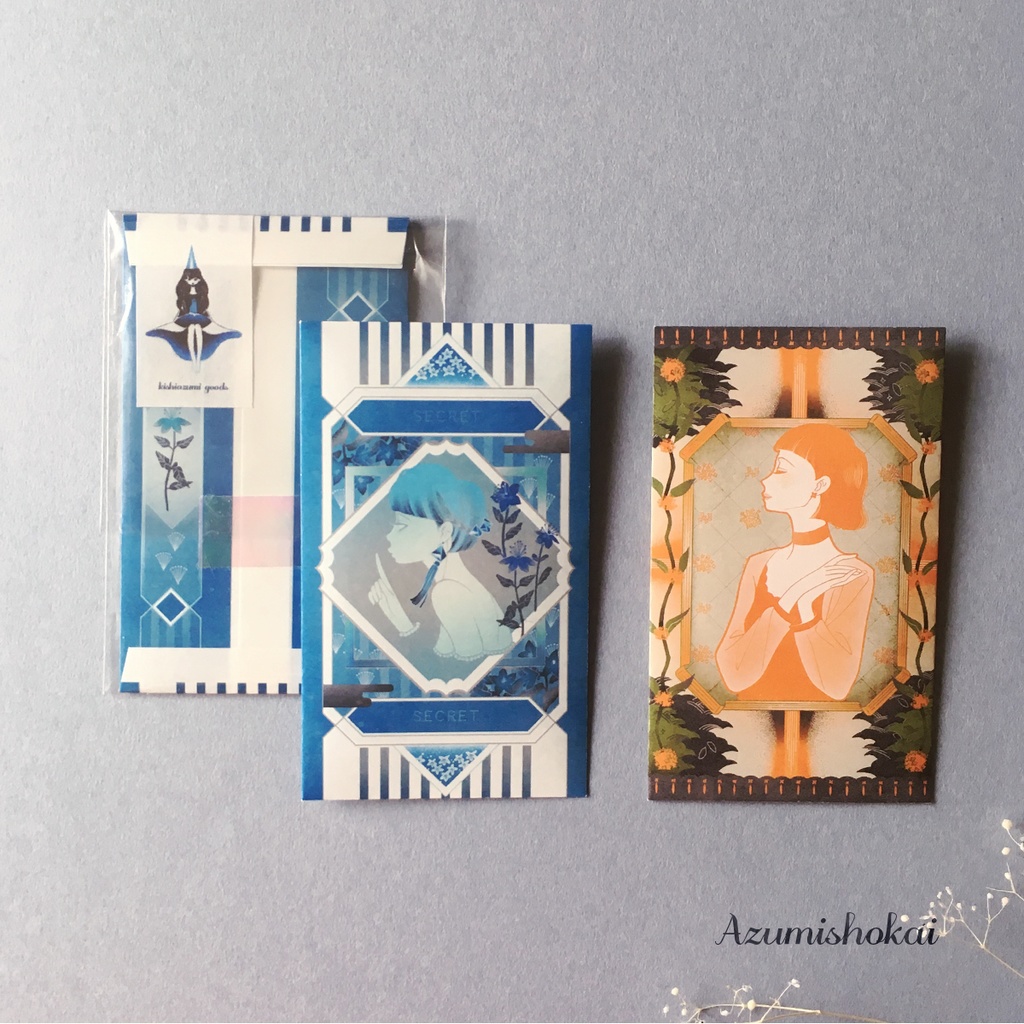 飾り絵のミニ封筒✧選べる2枚セット