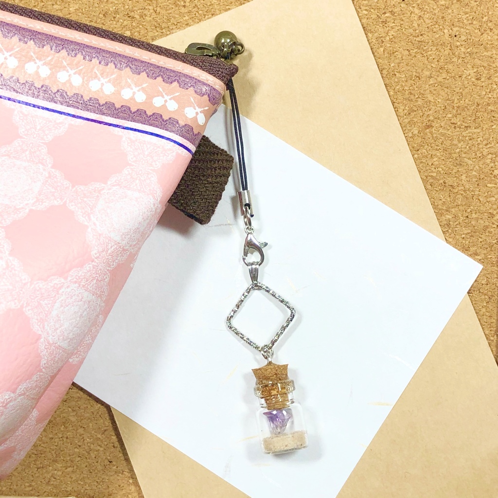 鉱石小瓶ストラップ