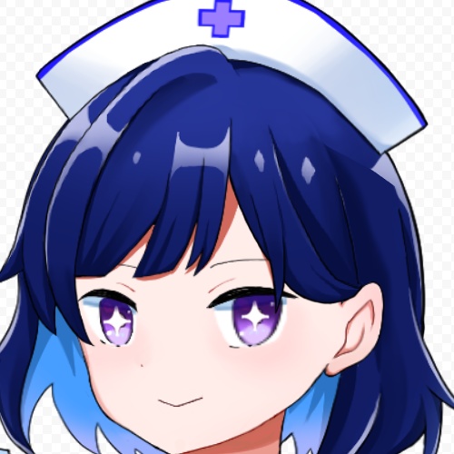 【一点もの・Vtuberキャラ販売】青ナース【アイコンにも】【パーツ分けモデリング済・Live2D】