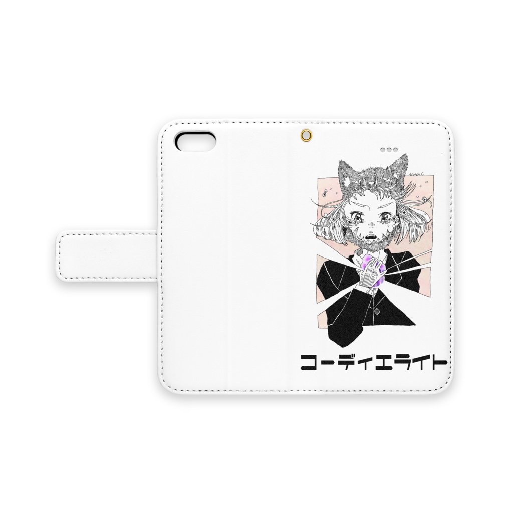 コーディエライト 手帳型iPhoneケース - iPhone 5 / 5s / SE