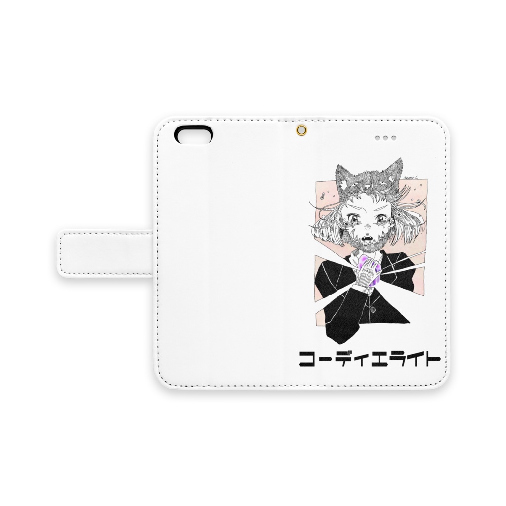 コーディエライト 手帳型iPhoneケース - iPhone 6 / 6s