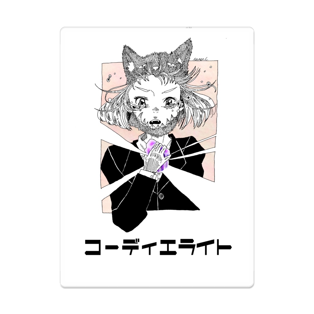 コーディエライト アクリルバッジ
