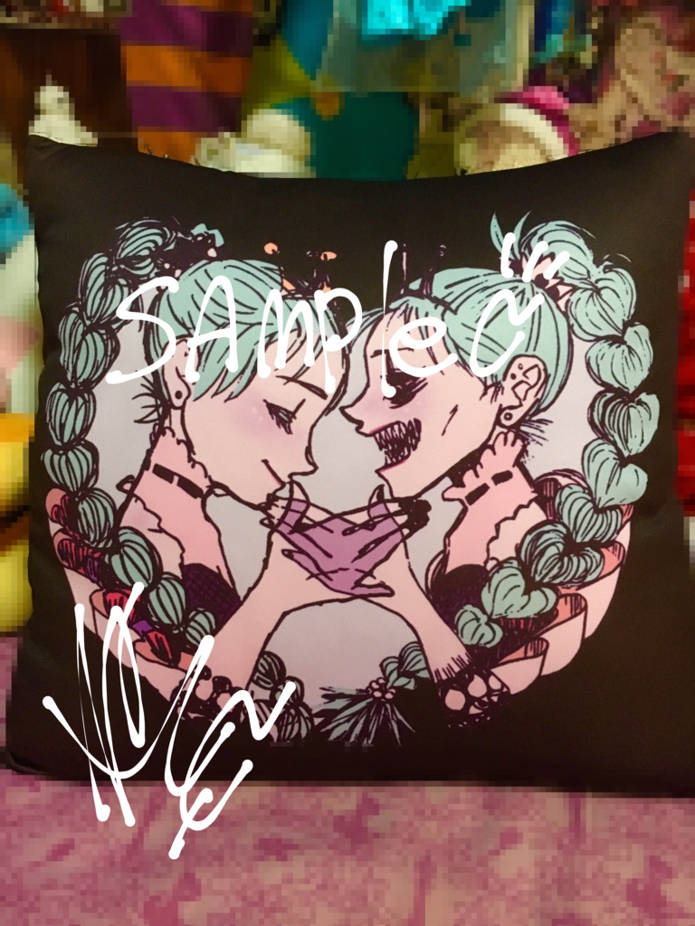 心情クッション紺〈こちらの商品はカバーのみの販売となります〉