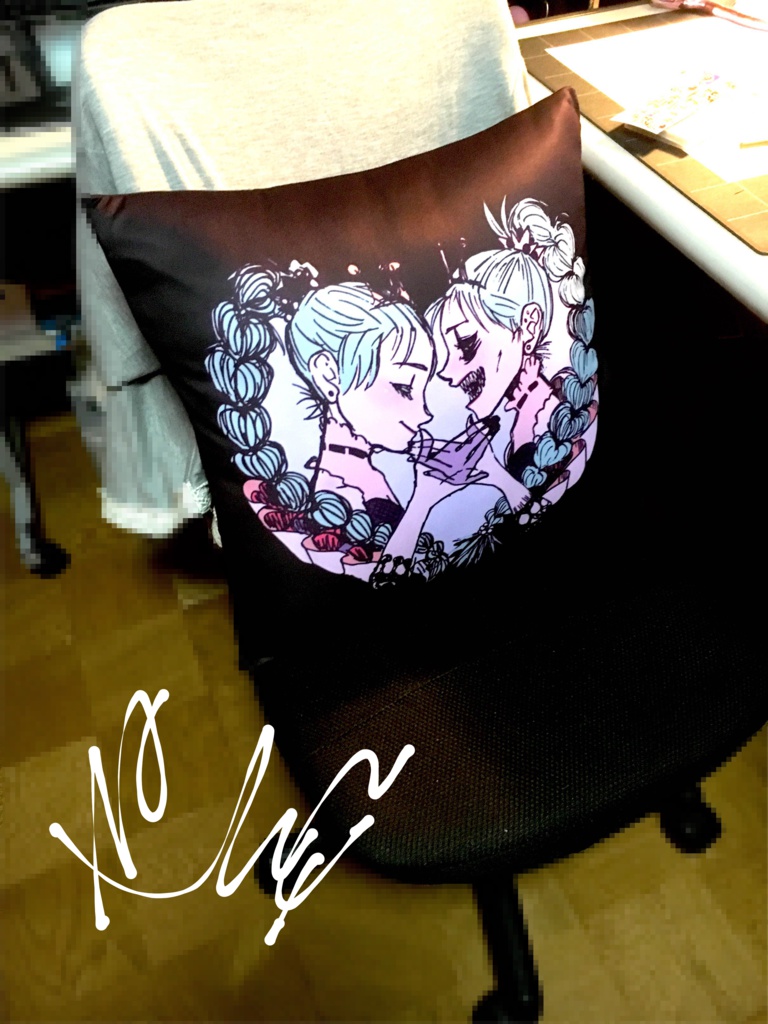 心情クッション紺〈こちらの商品はカバーのみの販売となります〉