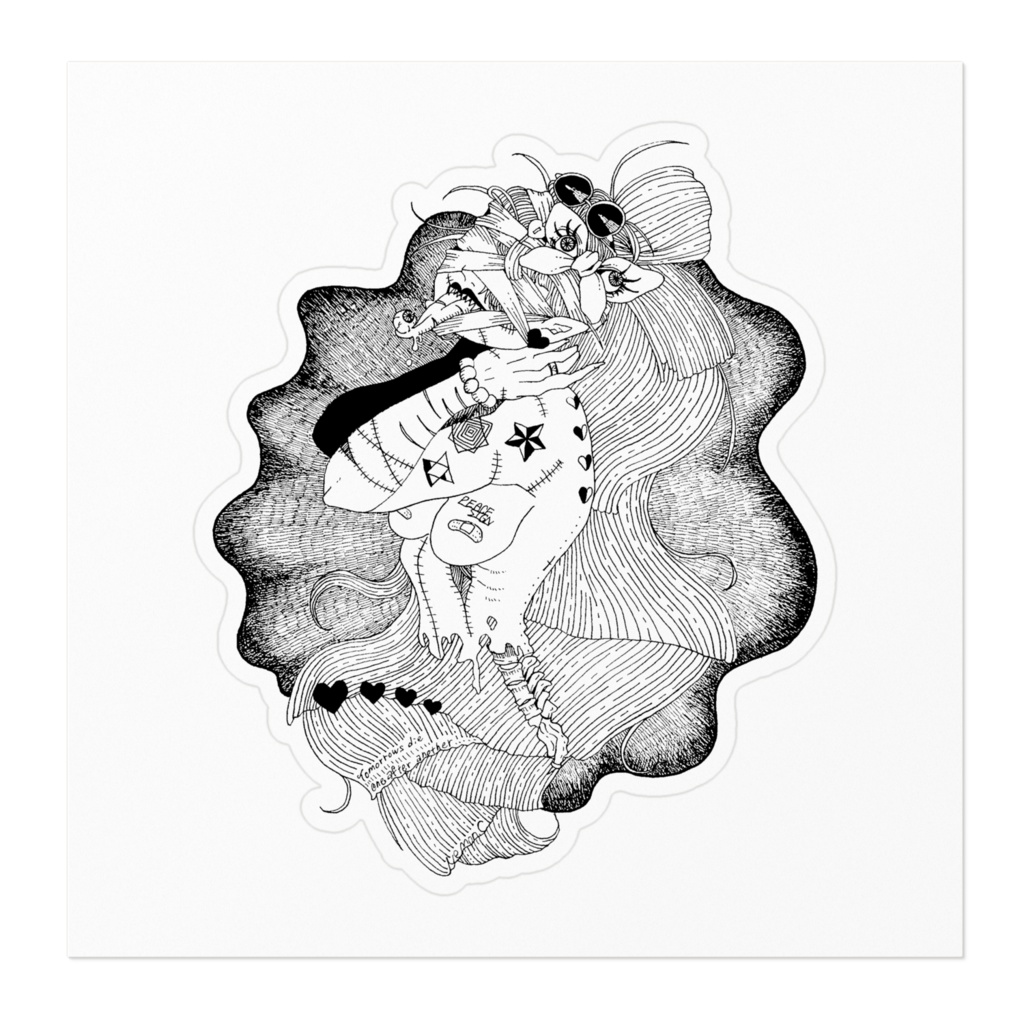 明日は次々死んでゆくステッカー