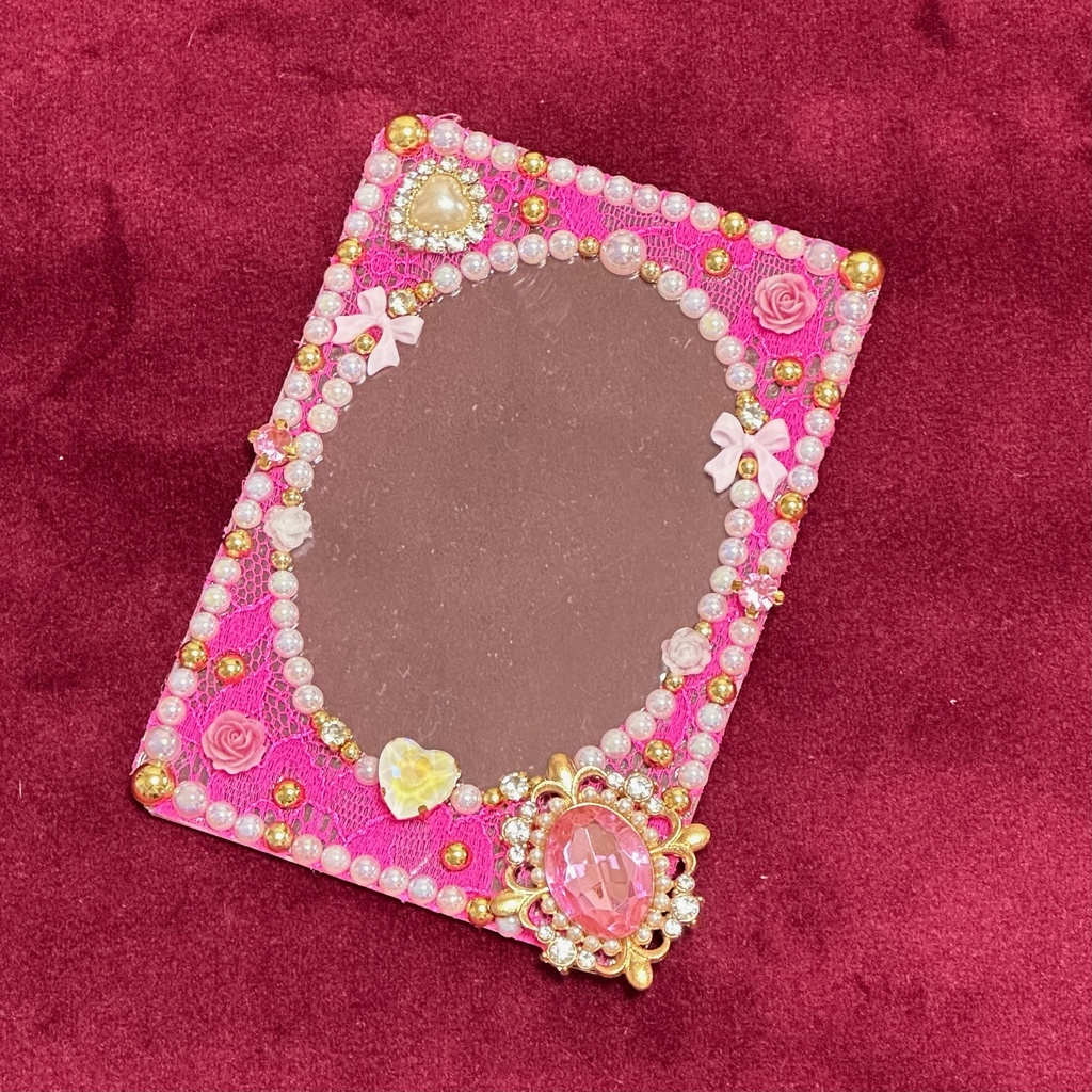 B8サイズ 硬質ケースデコ ピンク系