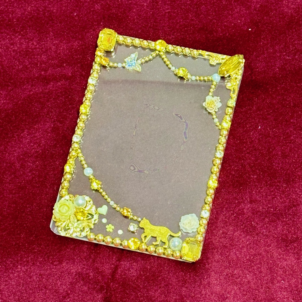 B8サイズ 硬質ケースデコ イエロー(黄色)系