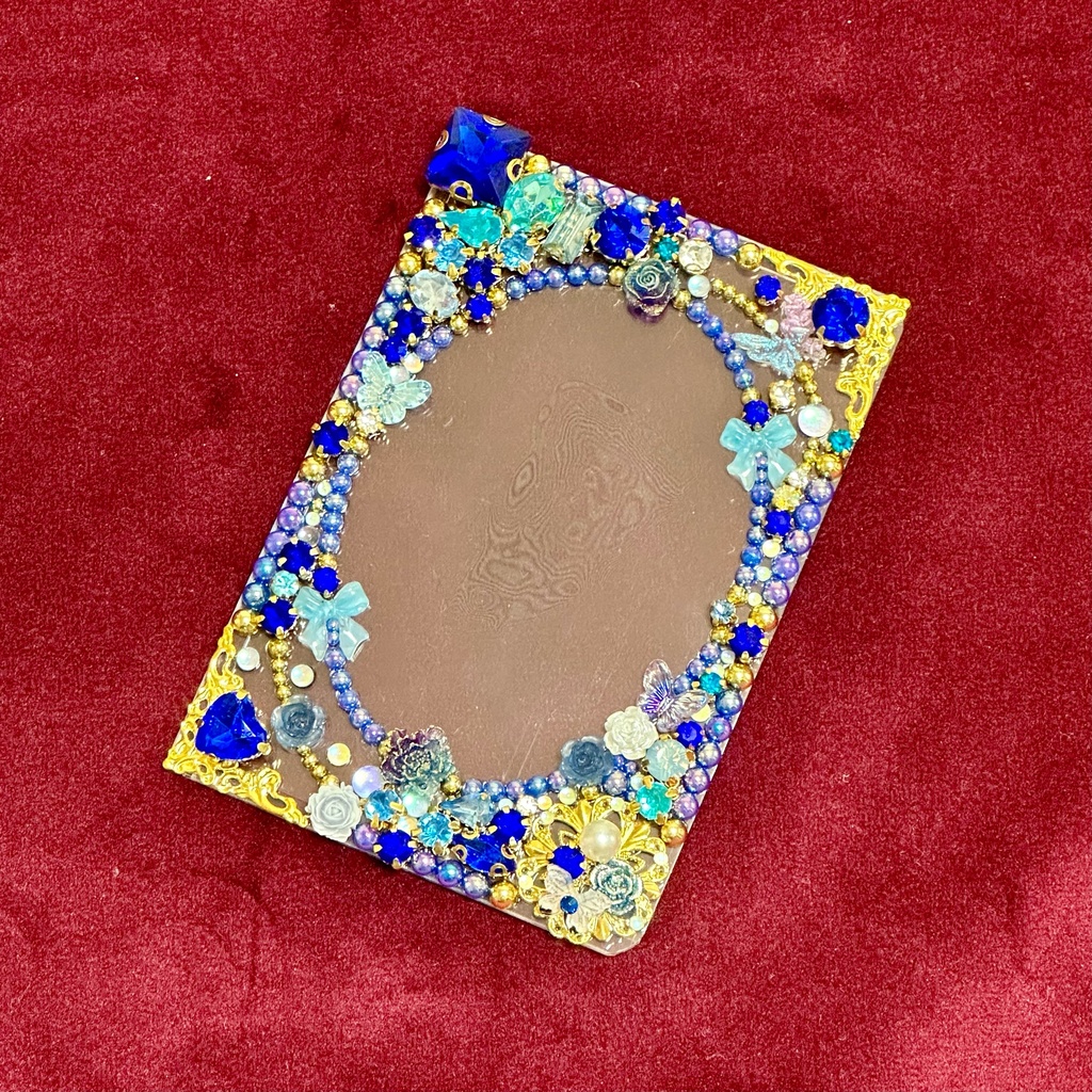 B8サイズ 硬質ケースデコ ブルー(青)系