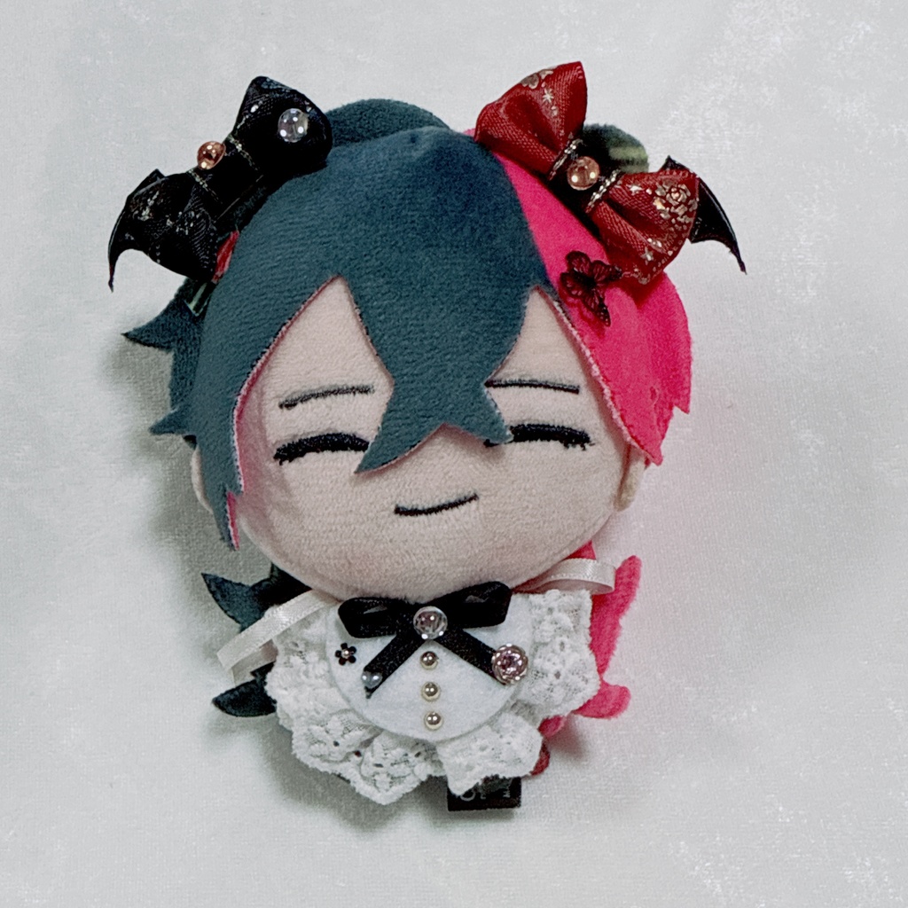 ヘアクリップセット ぬい用 ピンク1