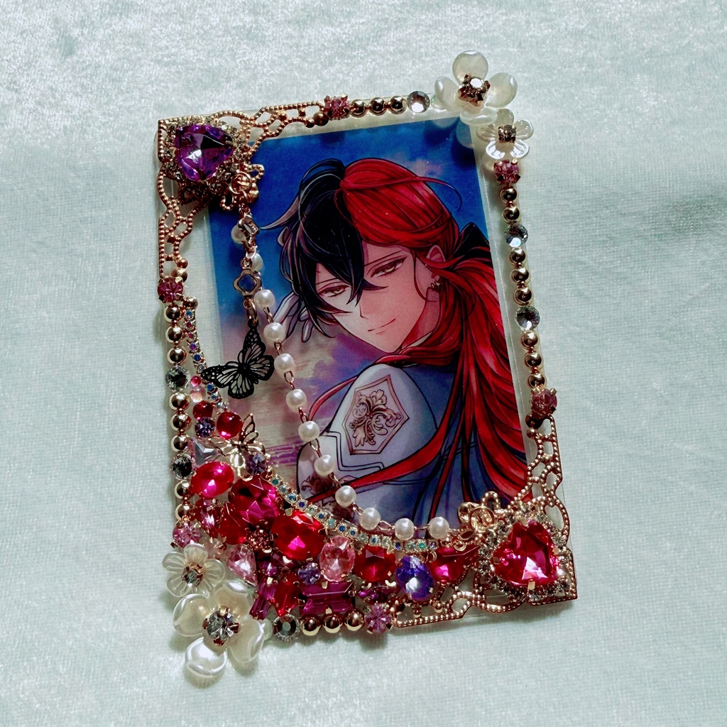 B8サイズ 硬質ケースデコ ホットピンク(濃ピンク)系