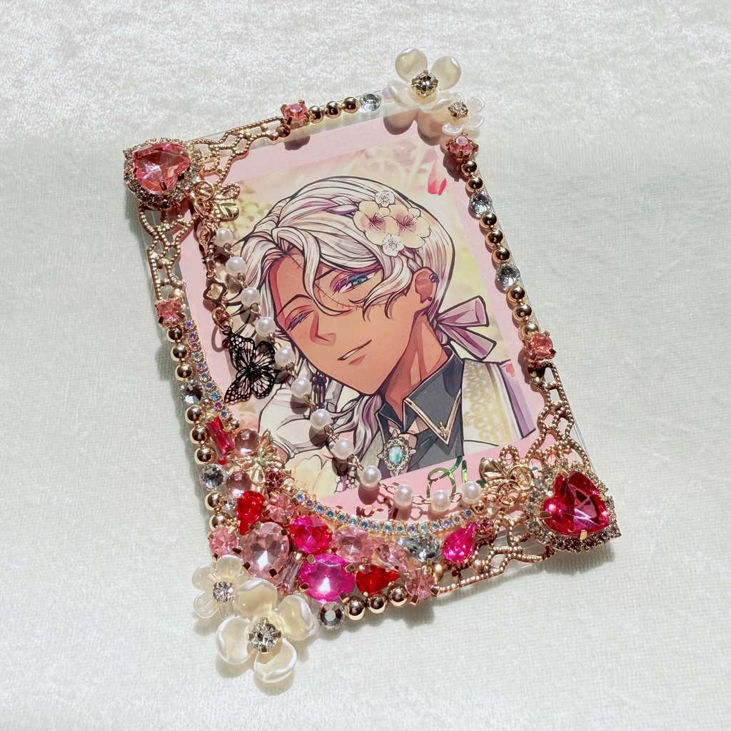 B8サイズ 硬質ケースデコ ピンク(桃)系