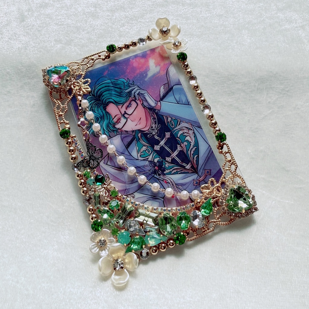 B8サイズ 硬質ケースデコ ライトグリーン(黄緑)系