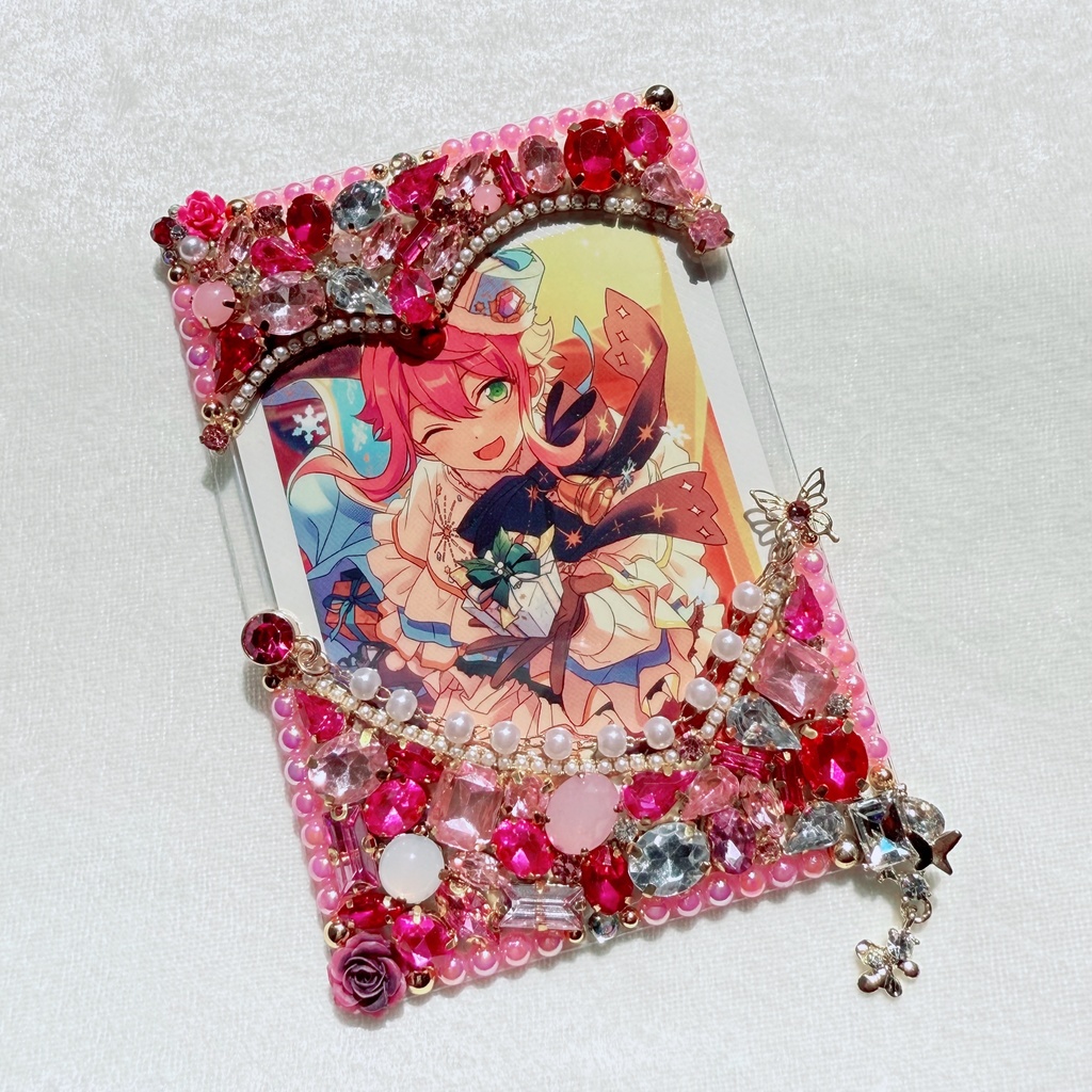 B8サイズ 硬質ケースデコ ピンク(桃)系 ①