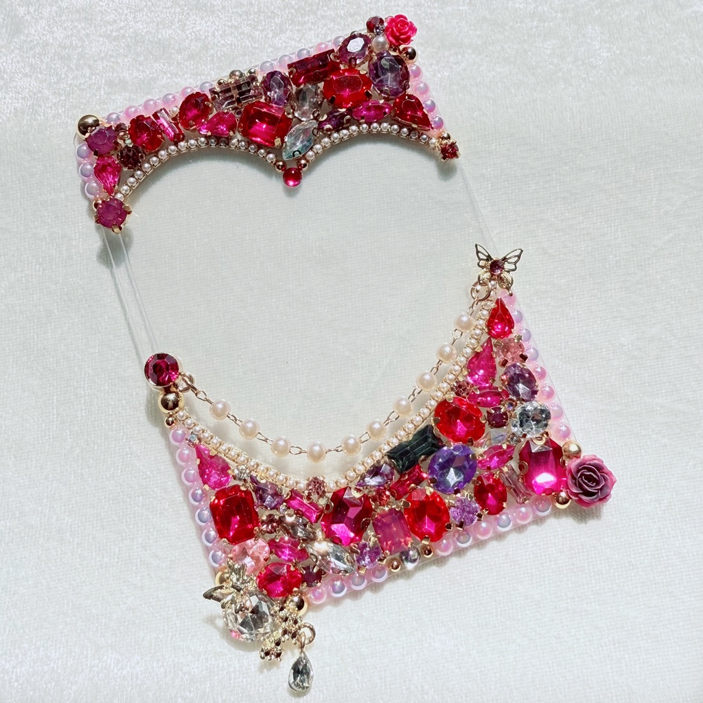 B8サイズ 硬質ケースデコ ピンク(桃)系 ②