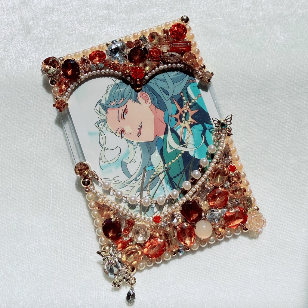 B8サイズ 硬質ケースデコ オレンジ(橙)系