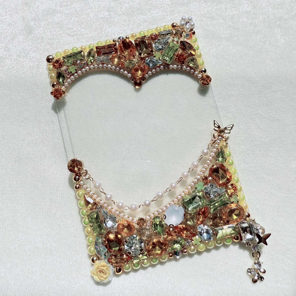 B8サイズ 硬質ケースデコ イエロー(黄色)系