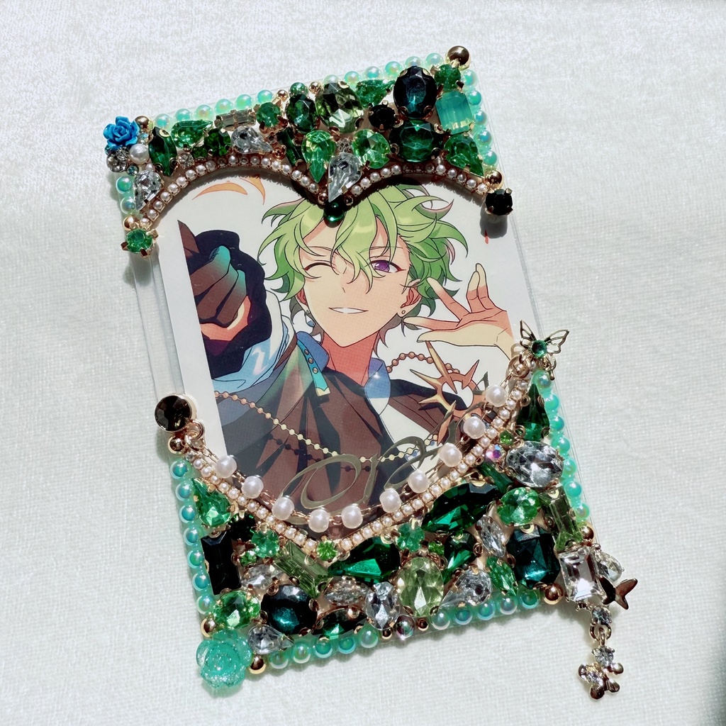 B8サイズ 硬質ケースデコ グリーン(緑)系