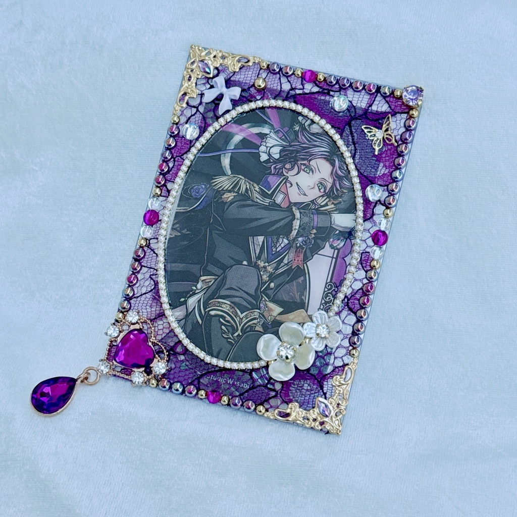 B8サイズ 硬質ケースデコ パープル(紫)系 ②