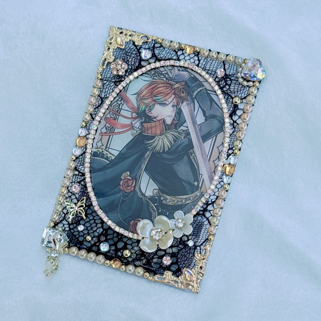 B8サイズ 硬質ケースデコ オレンジ×ブラック