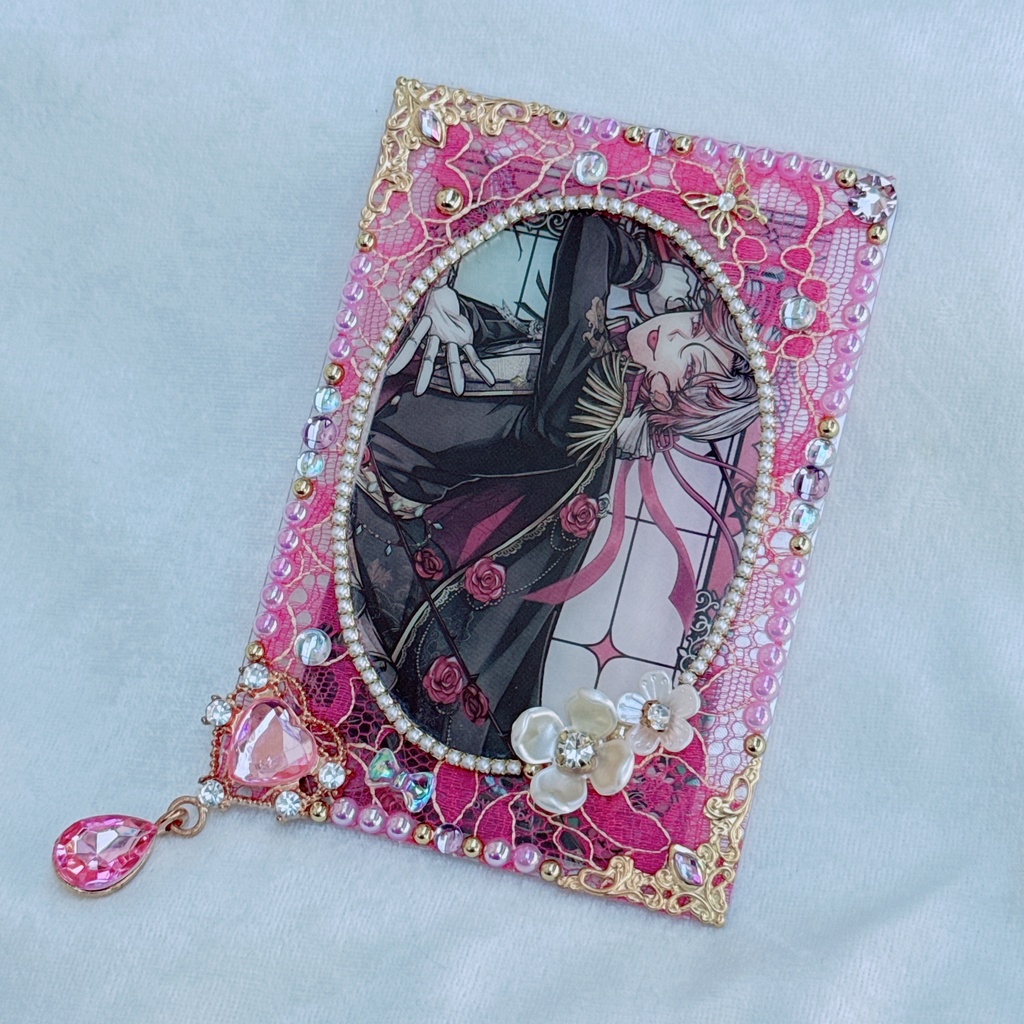 B8サイズ 硬質ケースデコ ピンク(桃)系