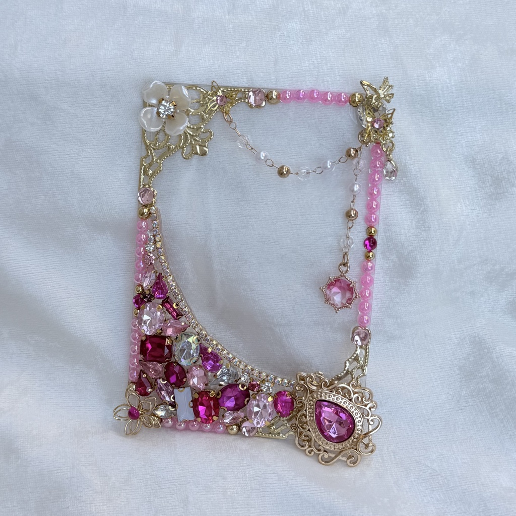 B8サイズ 硬質ケースデコ ピンク(桃)系