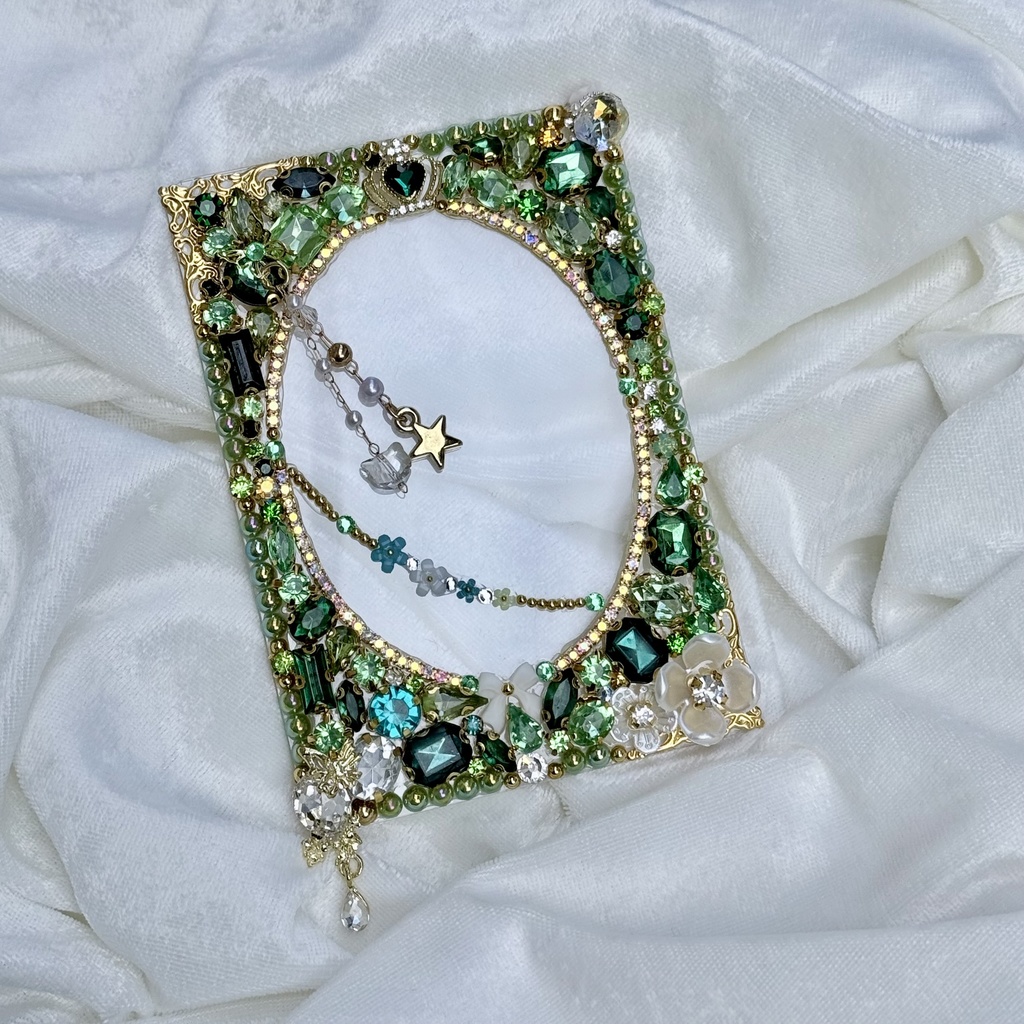 B8サイズ 硬質ケースデコ グリーン(緑)系