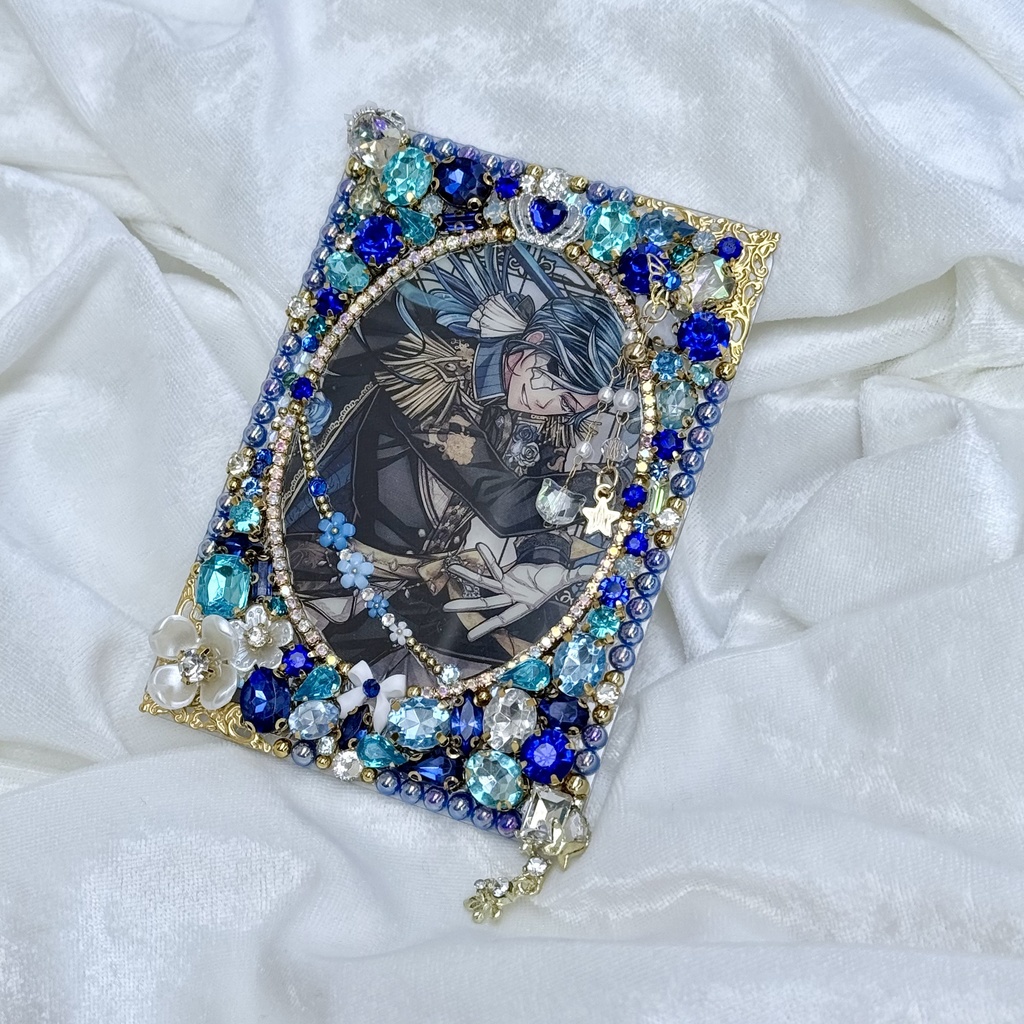 B8サイズ 硬質ケースデコ ブルー(青)系