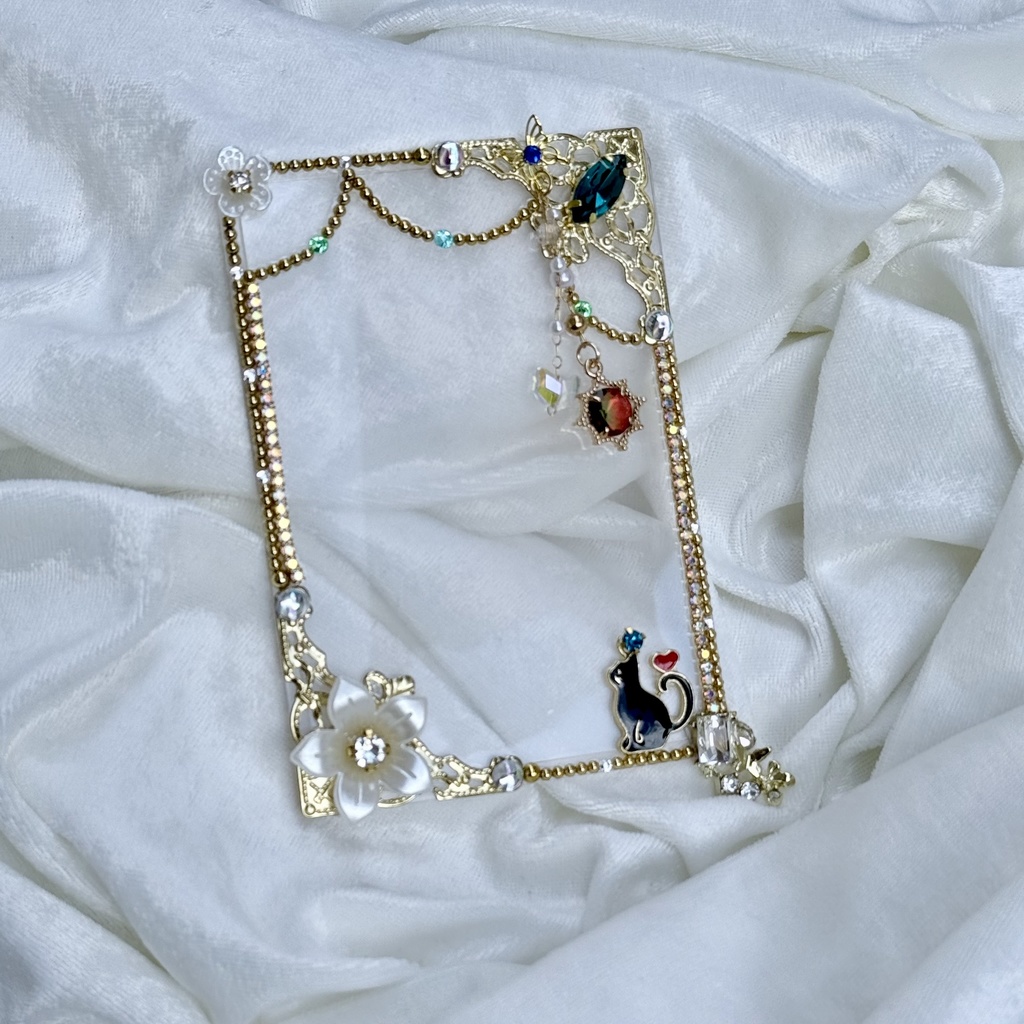 B8サイズ 硬質ケースデコ ブルーグリーン(青緑)系