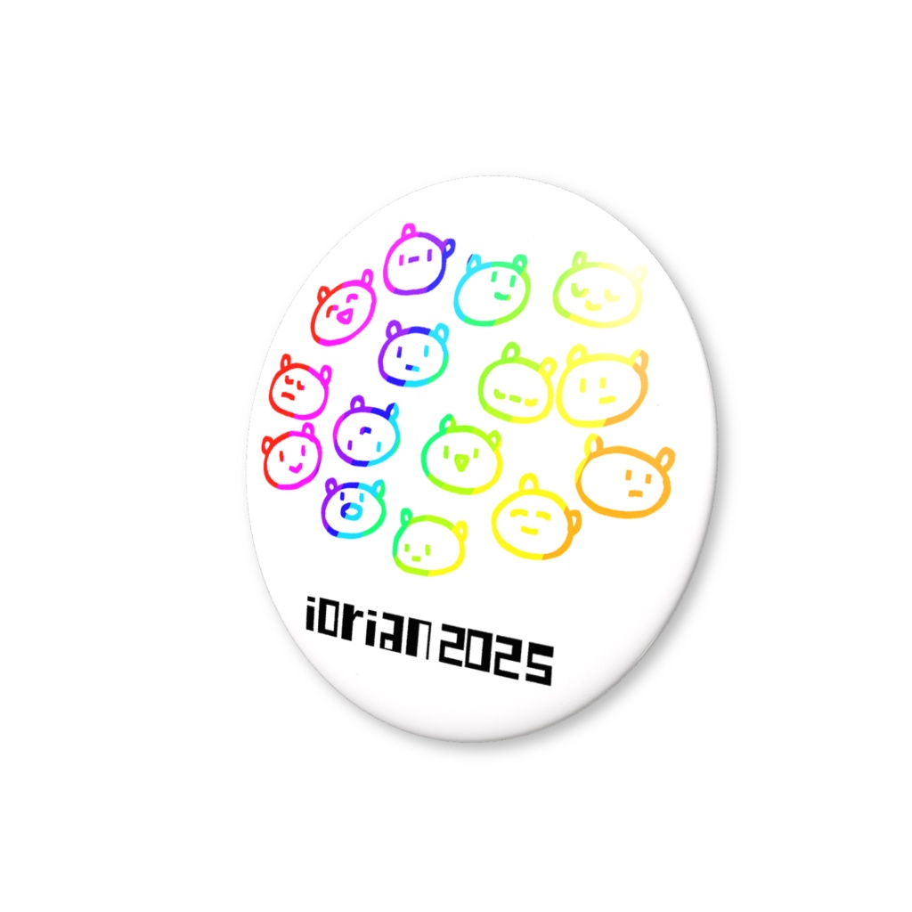 IORIAN 7th Anniversary にじしろくまさん缶バッジ