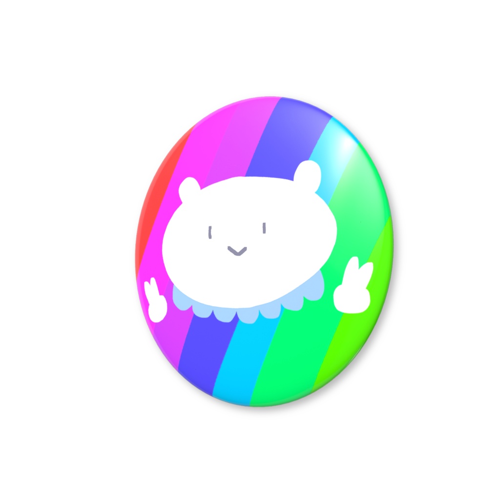 IORIAN 7th Anniversary RAINBOW HAPPY KUMA缶バッジ