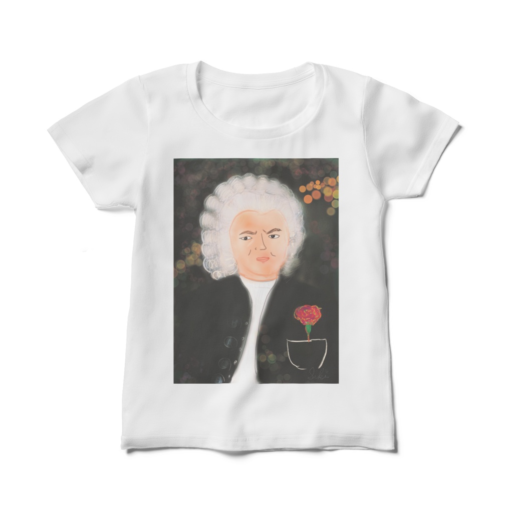 バッハ？レディースTシャツ