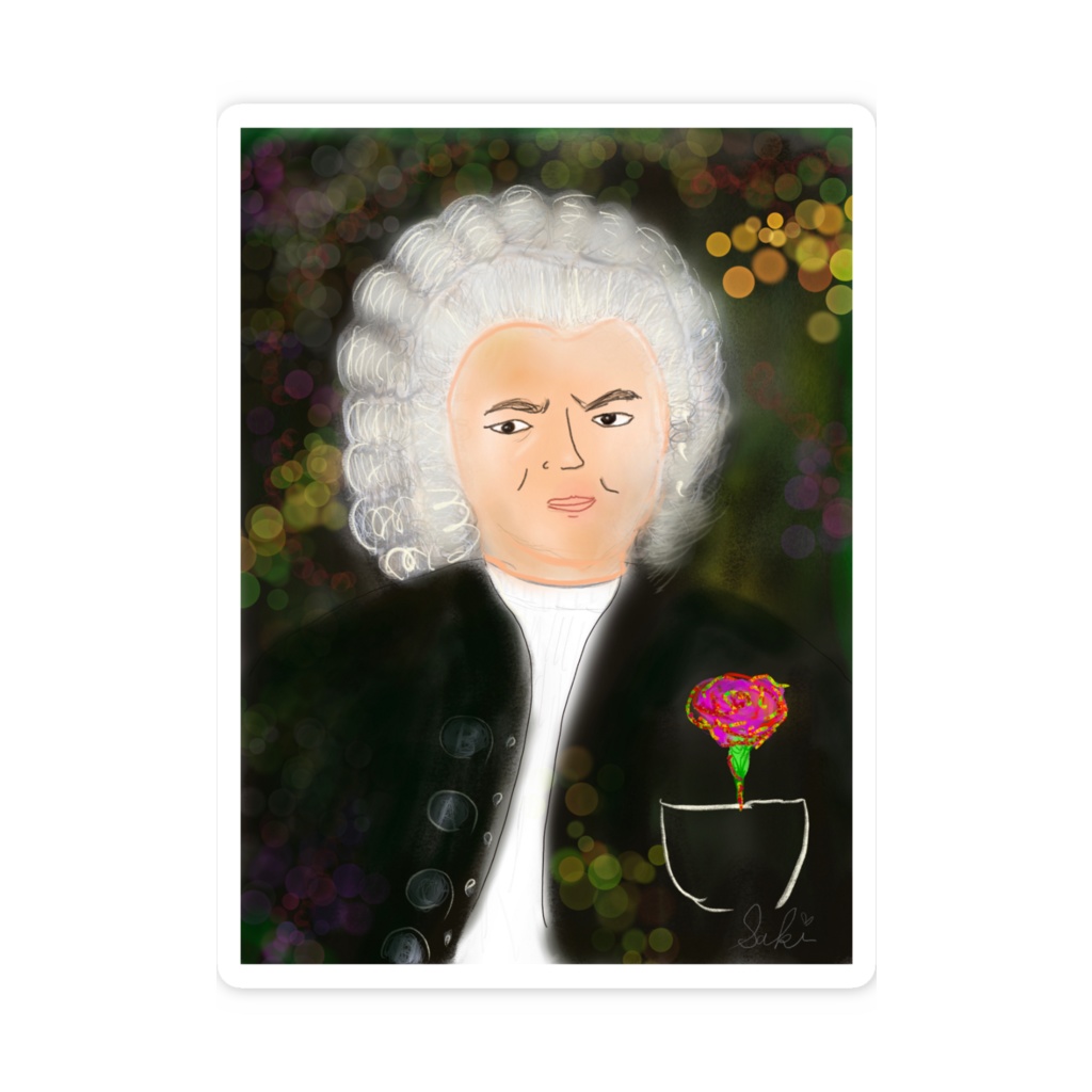 バッハ?スマホステッカー