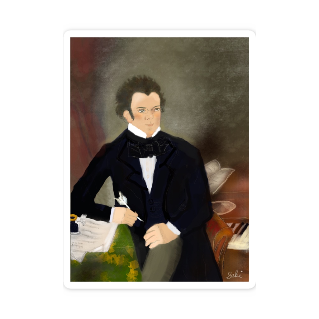 シューベルト?スマホステッカー