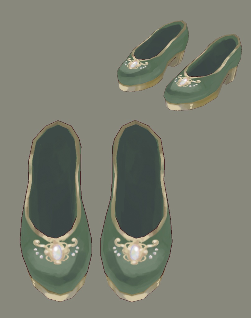 【VRoidテクスチャ】クラシカルカメオワンピセット